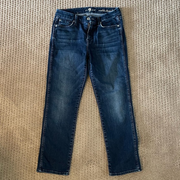 7 for all mankind - ankle straight jeans. Size 27 - Picture 2 of 6